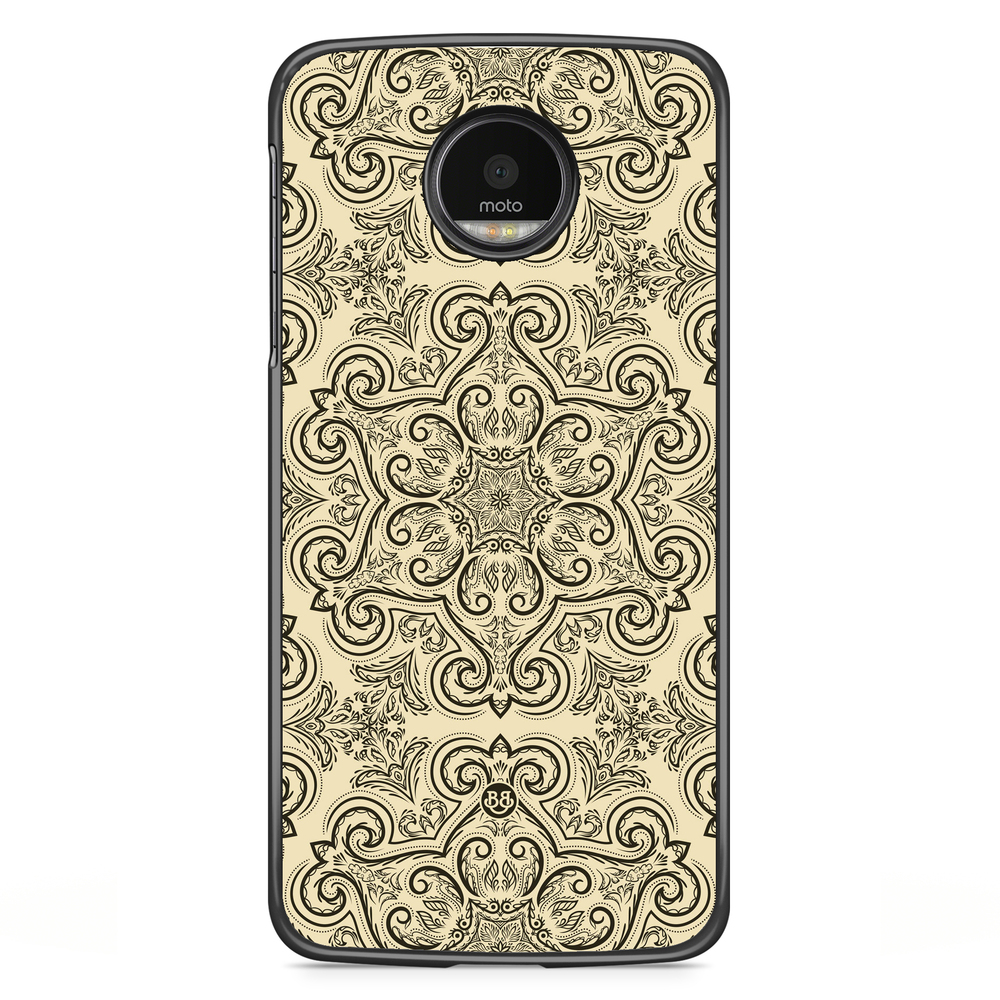 Motorola Moto G5S Plus Case - Beige Retro Pattern