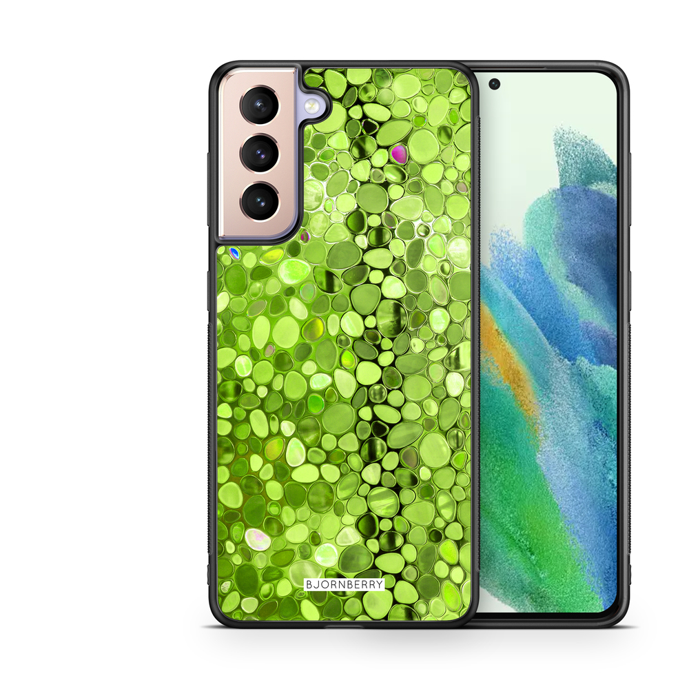 Samsung Galaxy S21 FE 5G Case - Stained Glass Green