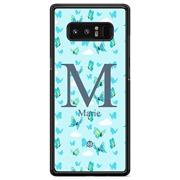 Samsung Galaxy Note 8 Case Custom - AWAKEN - Butterfly Blue