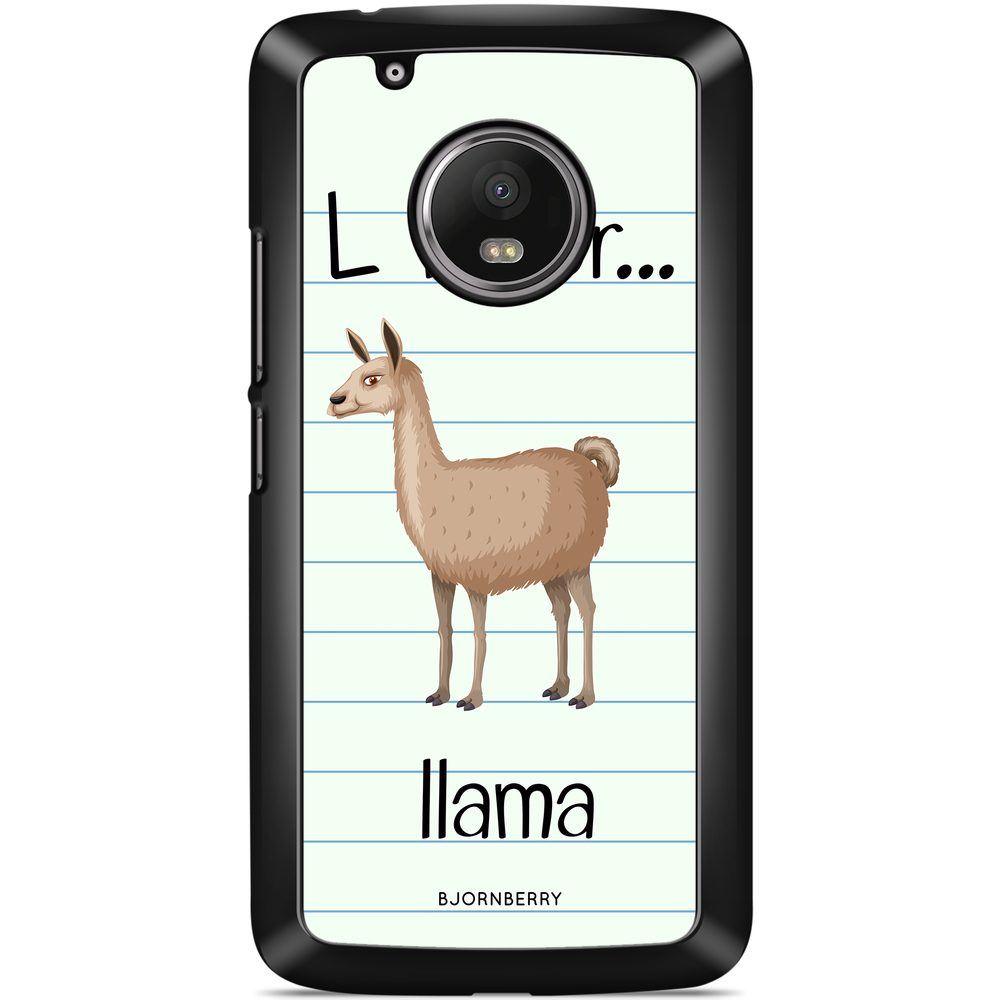 Moto G5 Plus Case - L Is For Llama