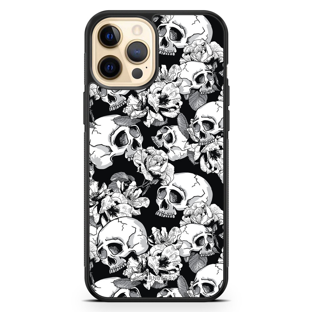 iPhone 12 Pro Max Case - Skull & Roses