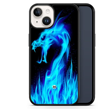 iPhone 14 Case - Blue Flames Dragon