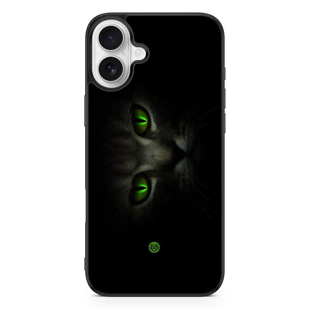 iPhone 16 Plus Case - Green Cat Eyes