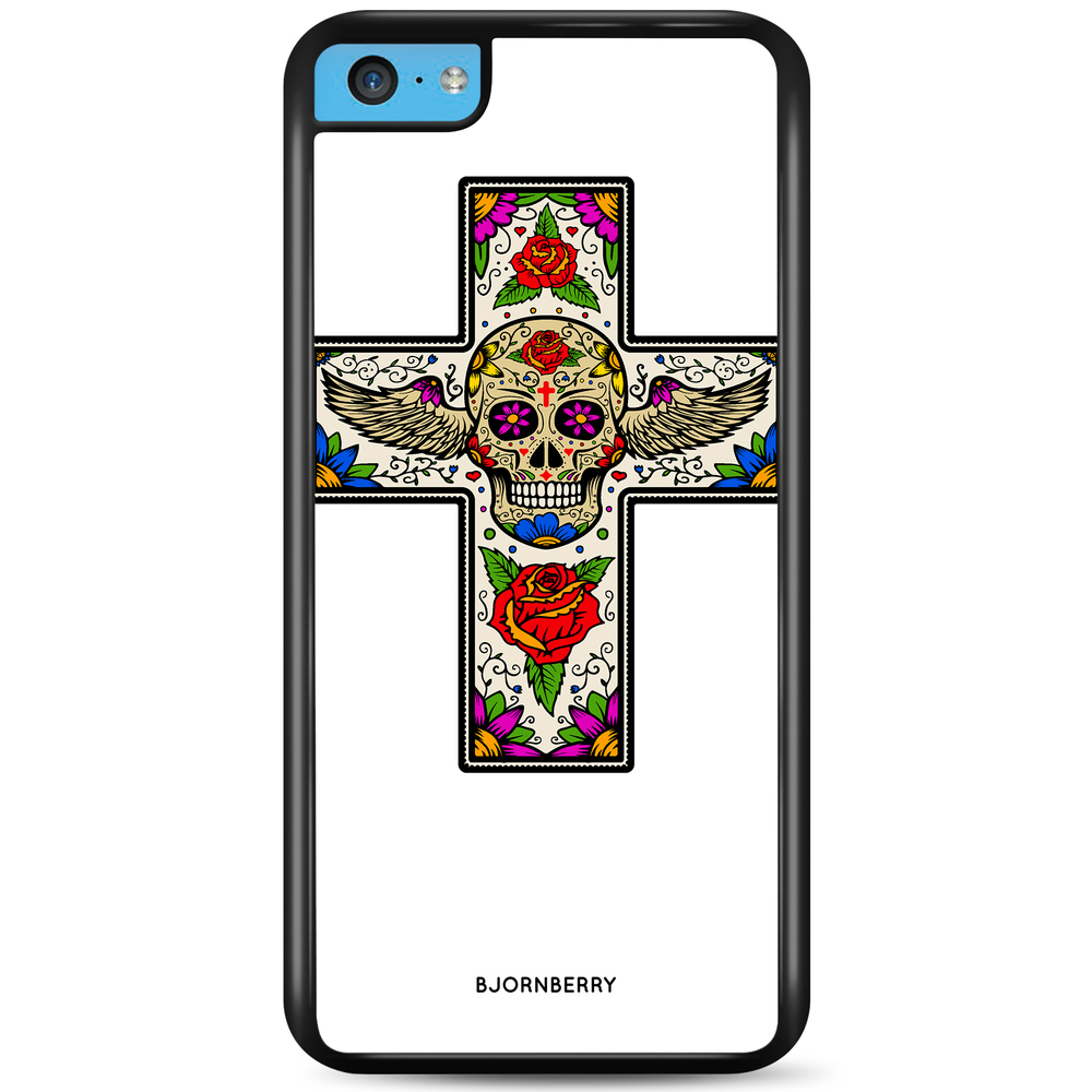 iPhone 5C Case - Skull Cross