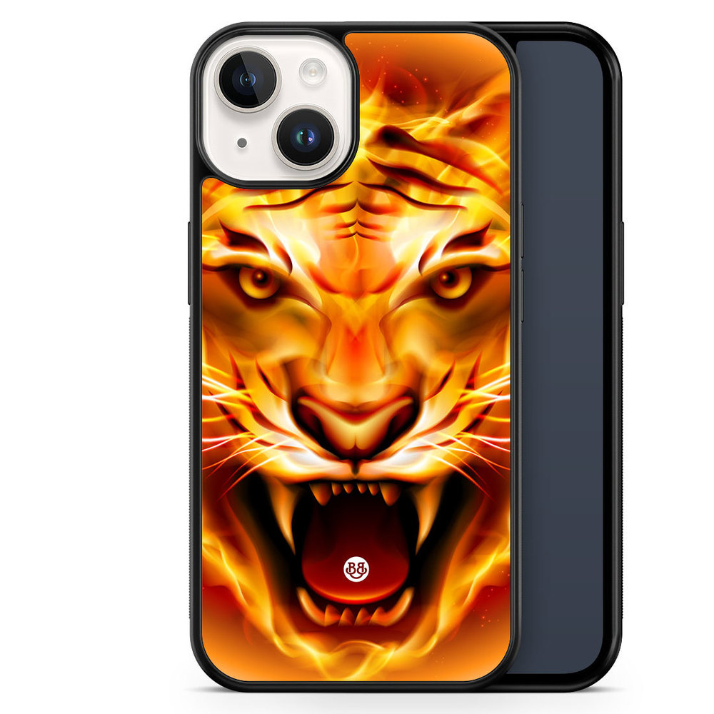 iPhone 14 Case - Flames Tiger
