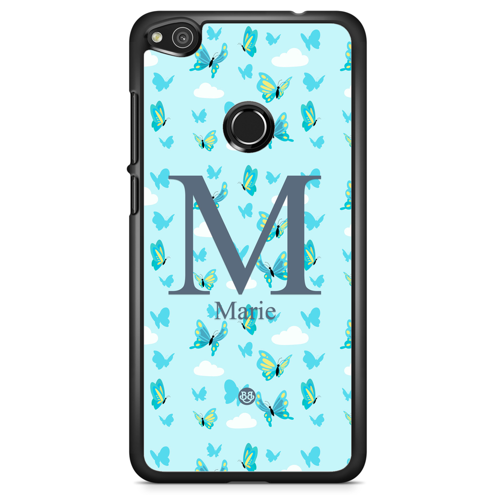 Huawei Honor 8 Lite Case Custom - AWAKEN - Butterfly Blue