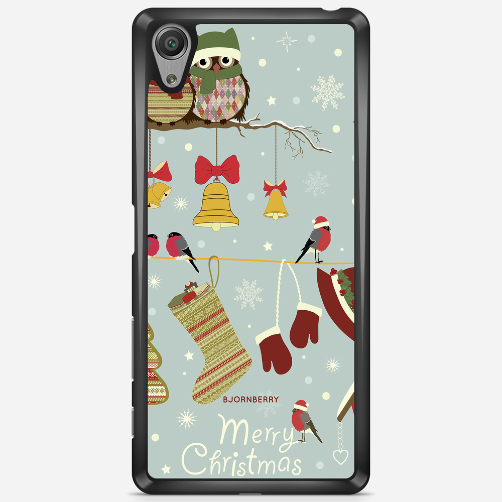 Sony Xperia X Performance Case - Christmas Owls
