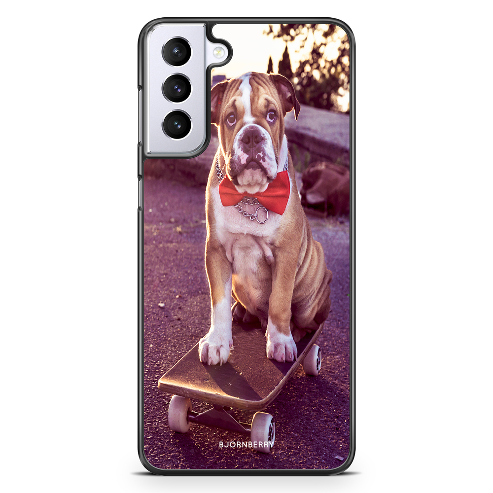 Samsung Galaxy S21 Plus Case - Bulldog skateboard