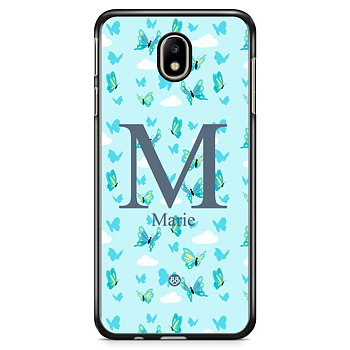 Samsung Galaxy J3 (2017) Skal Custom - AWAKEN - Butterfly Blue