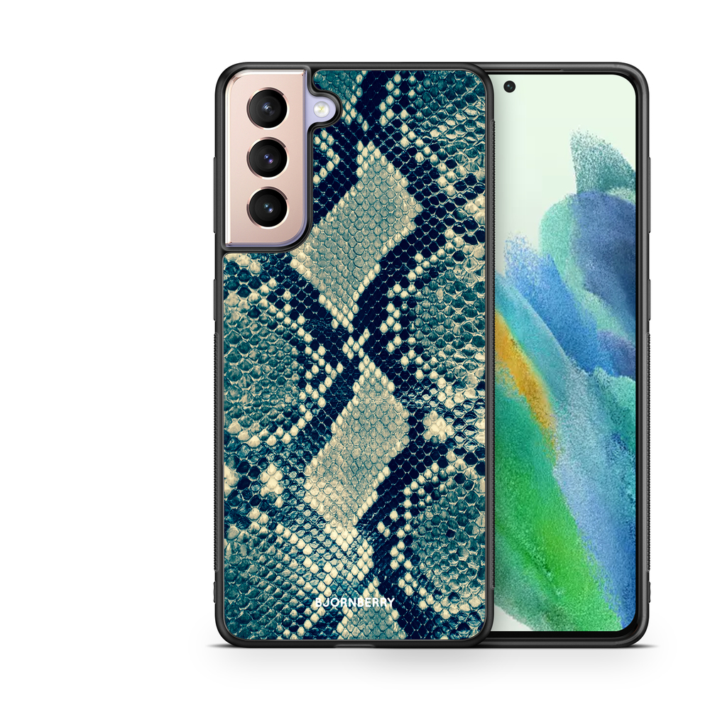 Samsung Galaxy S21 FE 5G Case - Blue Snakeskin