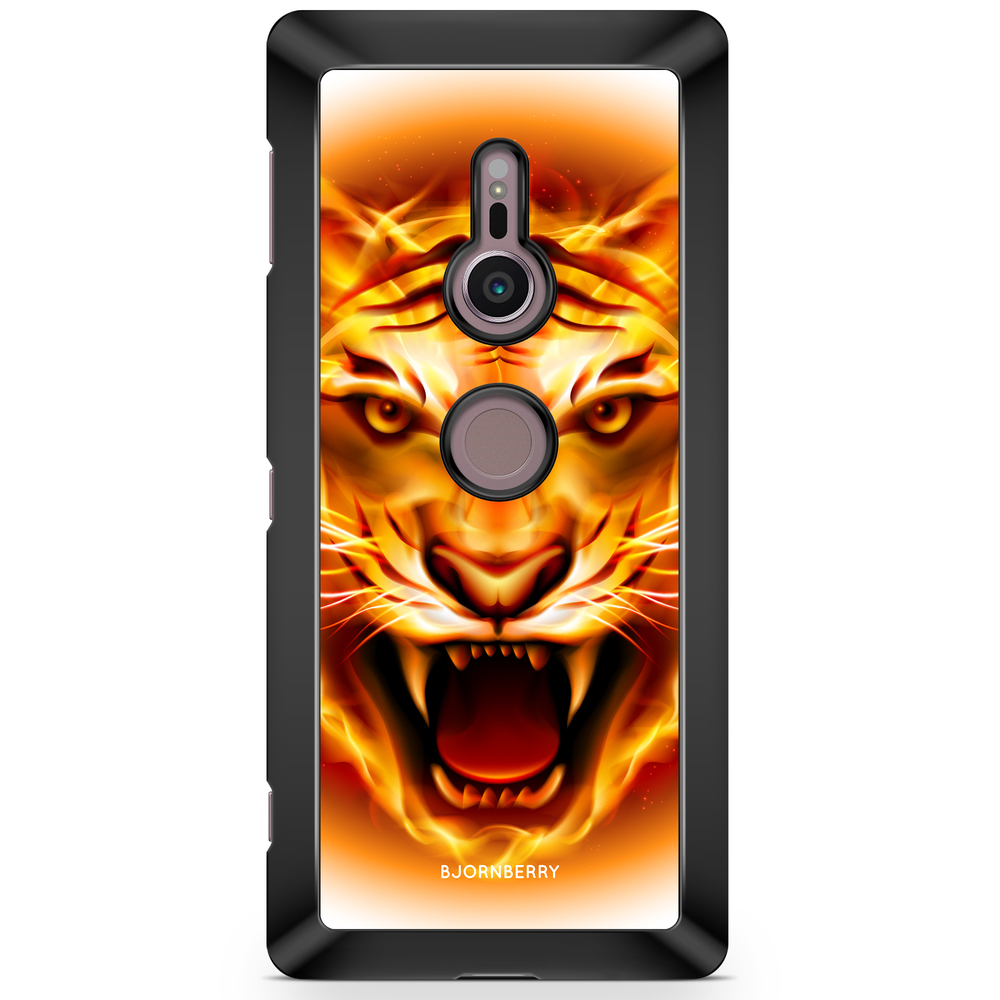 Sony Xperia XZ2 Case  - Flames Tiger