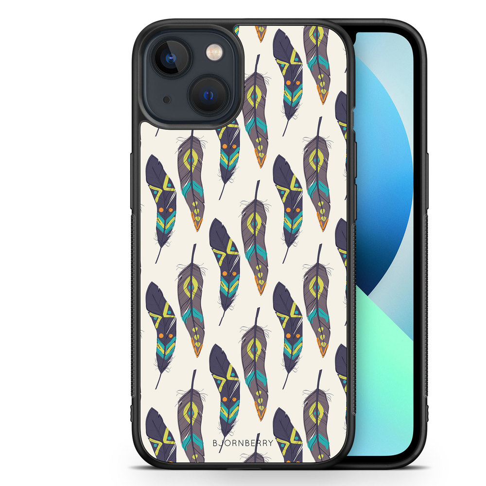 iPhone 13 Mini Case - Ethnic Feathers
