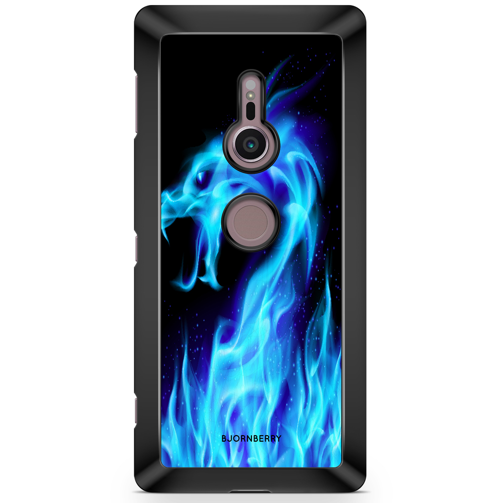 Sony Xperia XZ2 Case  - Blue Flames Dragon