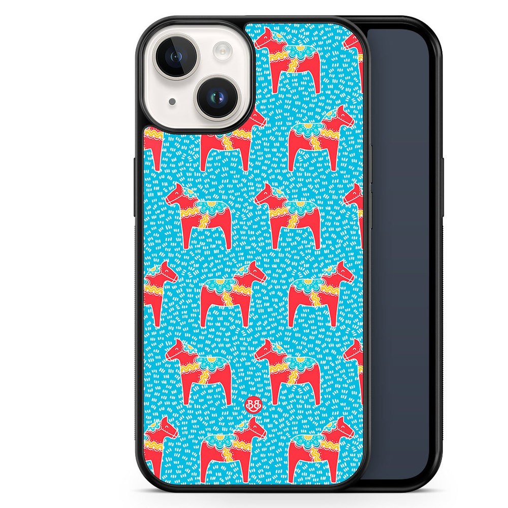 iPhone 14 Case - Dala horse Pattern