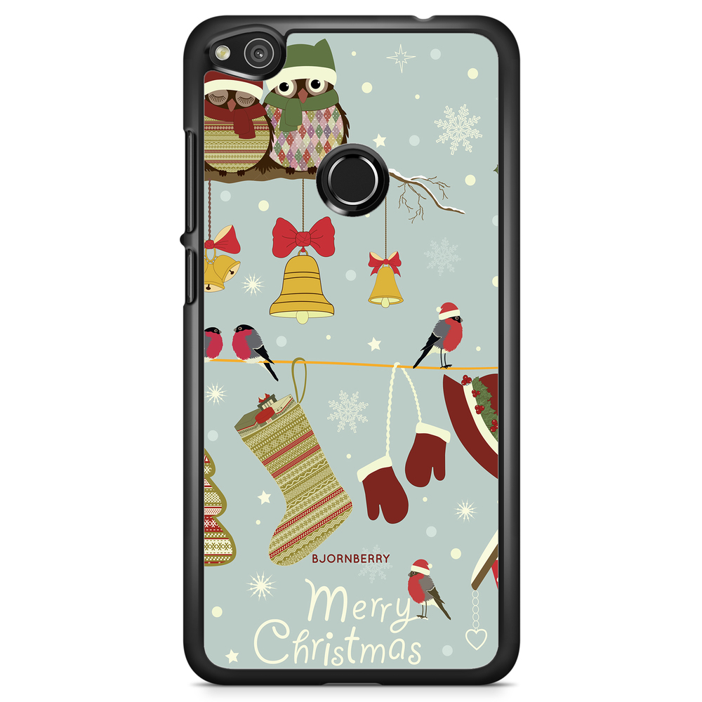 Huawei Honor 8 Lite Case - Christmas Owls