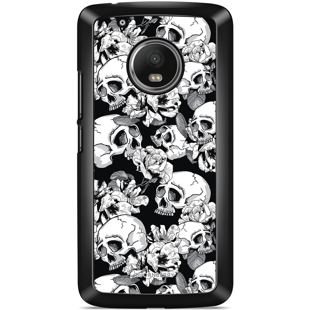 Moto G5 Plus Case - Skull & Roses