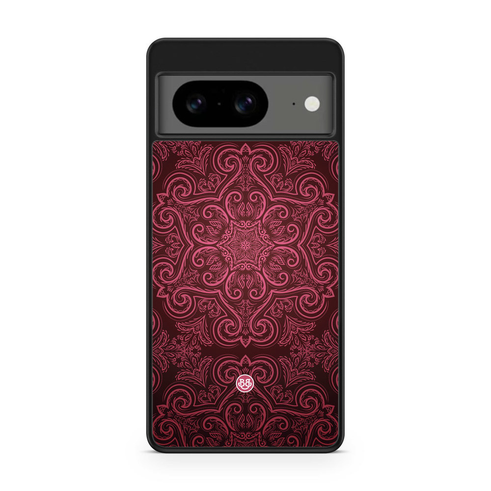 Google Pixel 8 Case - Red Retro Pattern