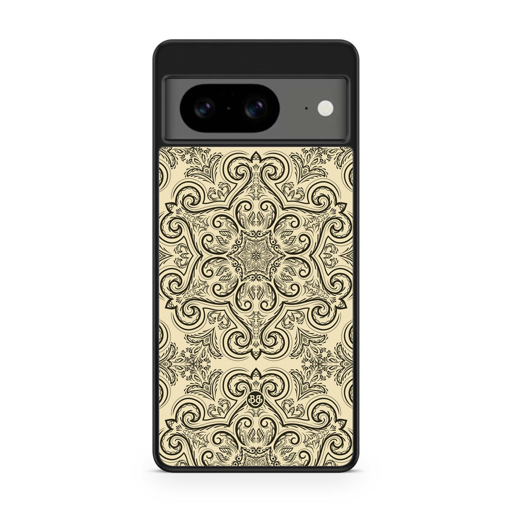 Google Pixel 8 Case - Beige Retro Pattern