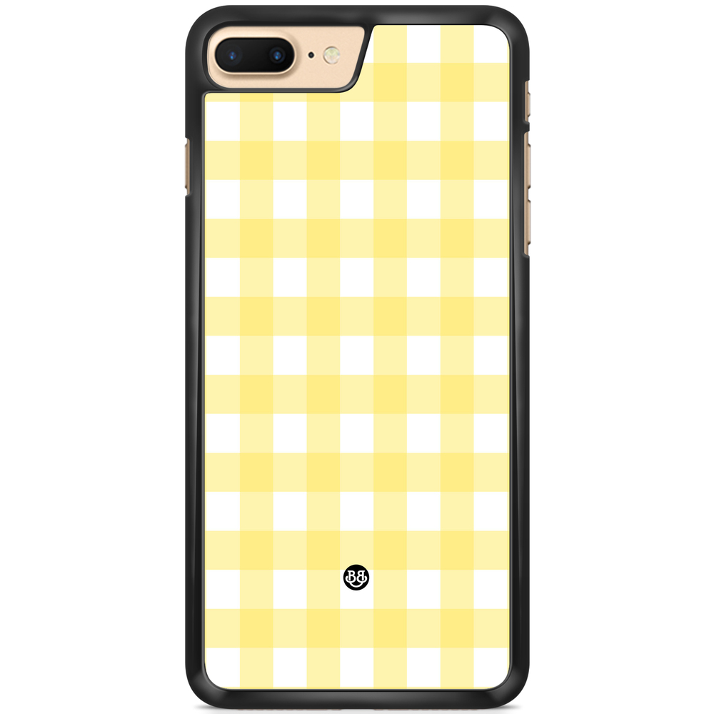 iPhone 7 Plus Case - SUMMER GARDEN - Lemon Check