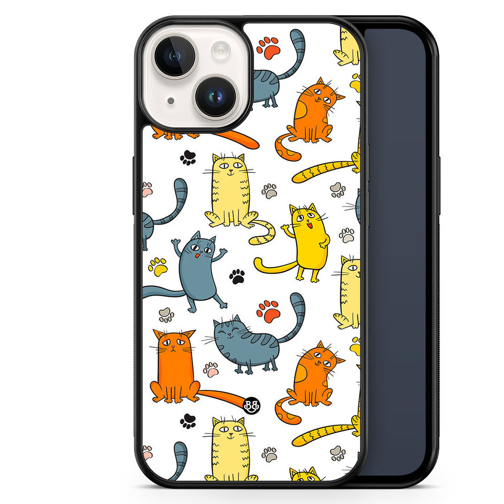 iPhone 14 Case - Cat Pattern