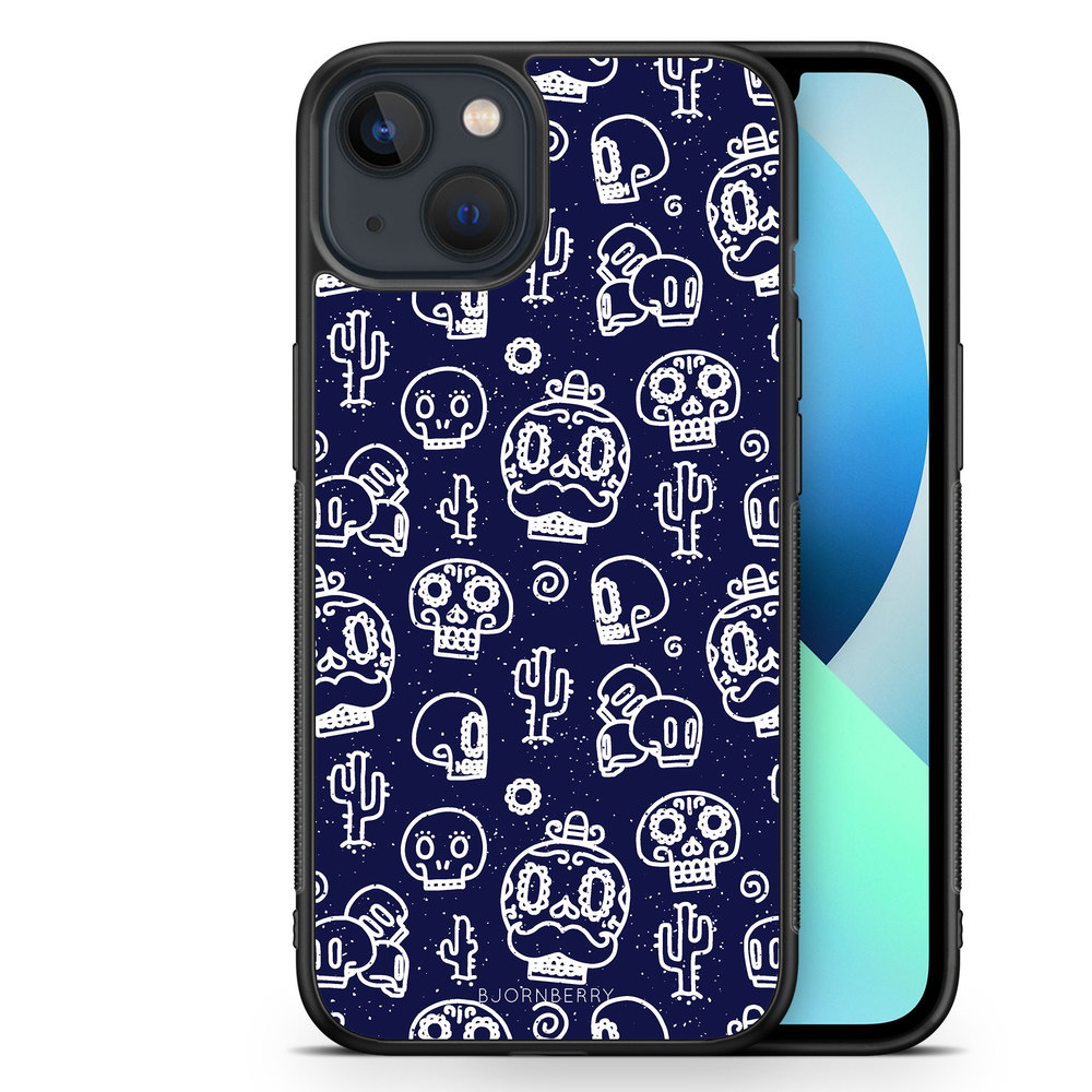 iPhone 13 Mini Case - Oldschool Skulls