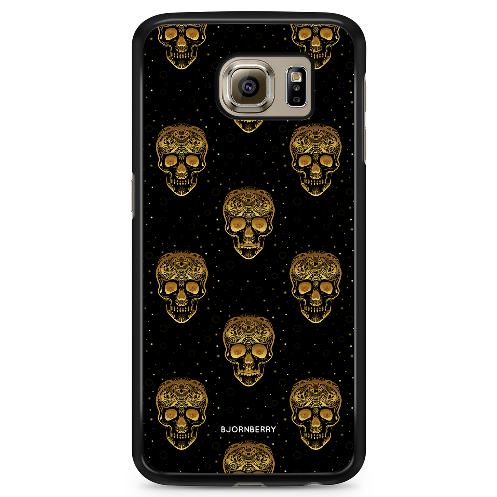 Samsung Galaxy S6 Case - Gold Skulls