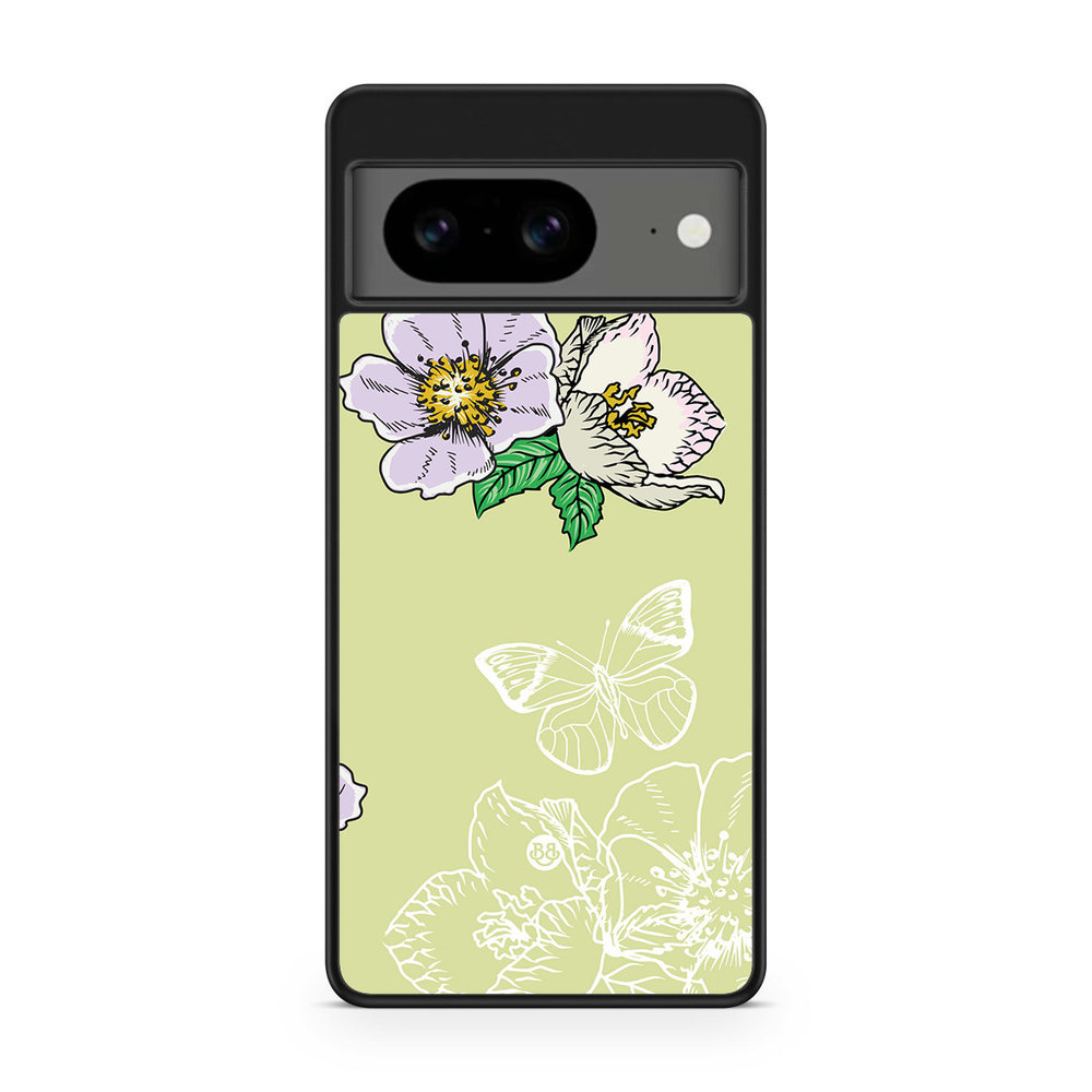 Google Pixel 8 Case - Butterfly Flower