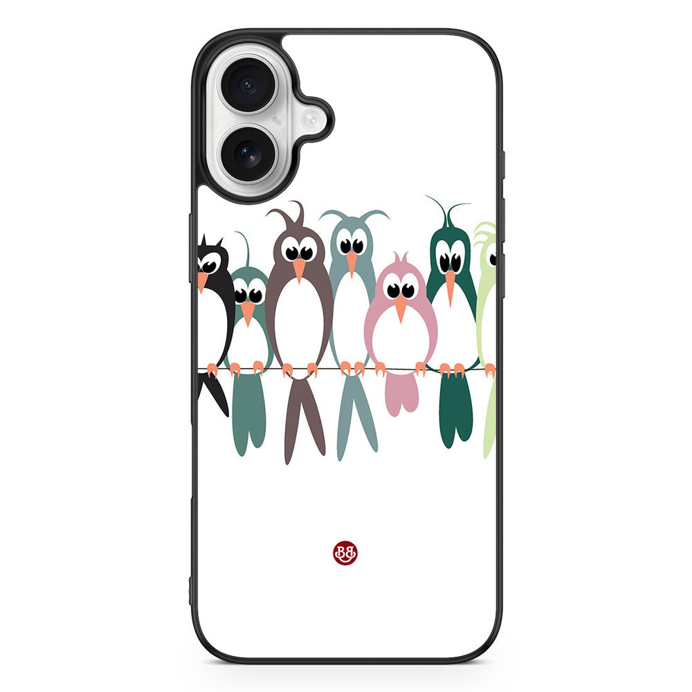 iPhone 16 Plus Case - Birds on a string