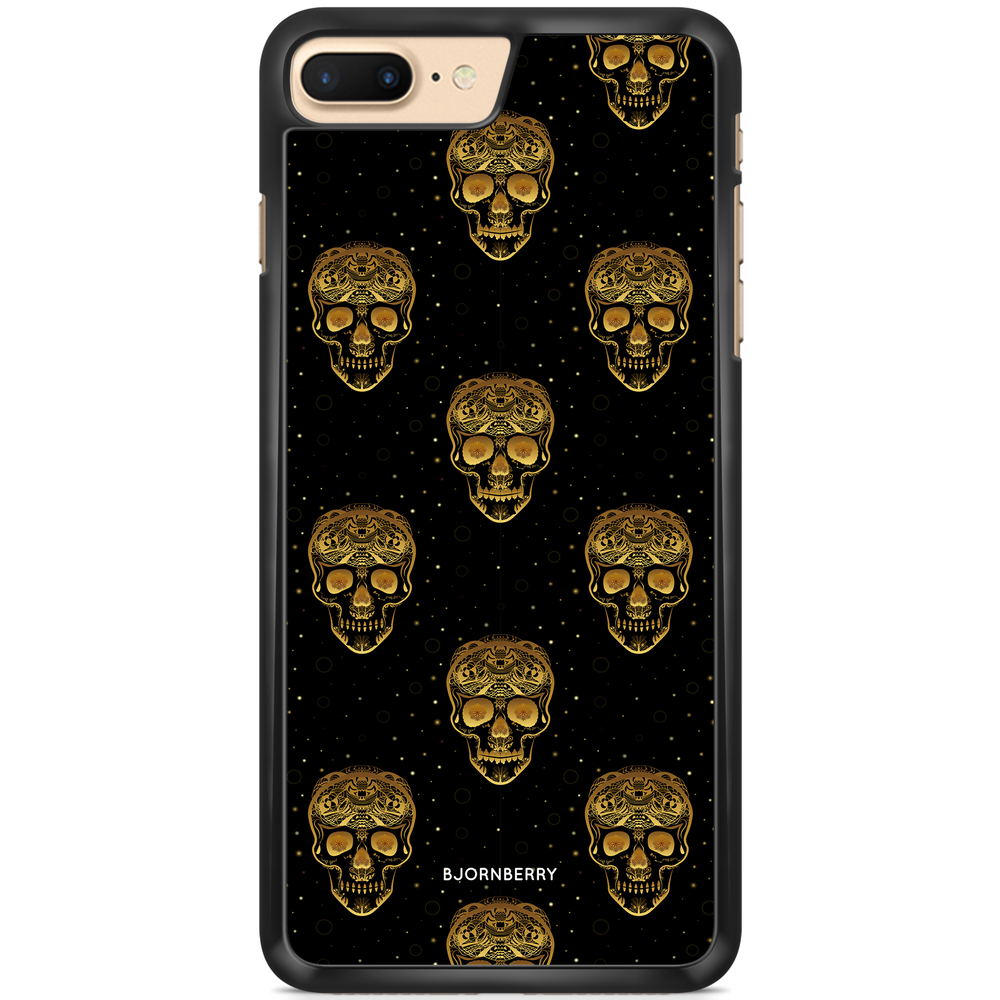 iPhone 7 Plus Case - Gold Skulls