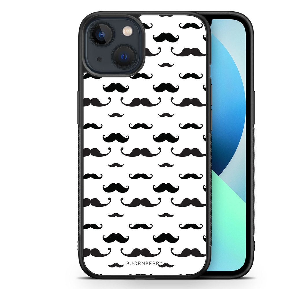 iPhone 13 Mini Case - Mustache Pattern