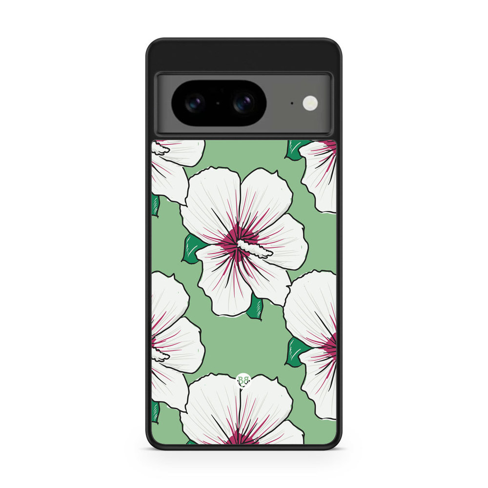 Google Pixel 8 Case - Creamy White Flowers