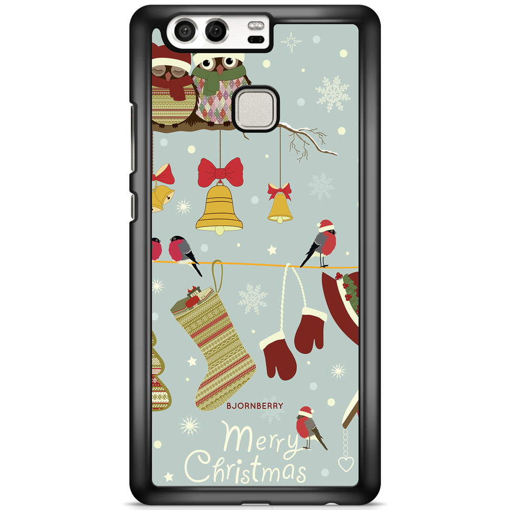 Huawei P9 Case - Christmas Owls
