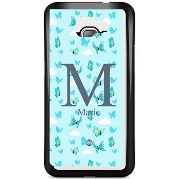 Samsung Galaxy J1 (2016) Skal Custom - AWAKEN - Butterfly Blue