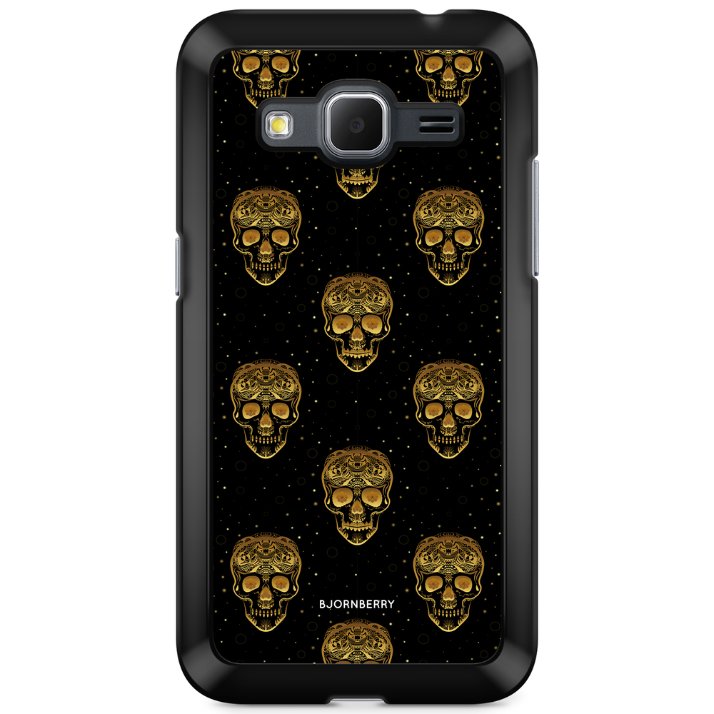 Samsung Galaxy Core Prime Case - Gold Skulls