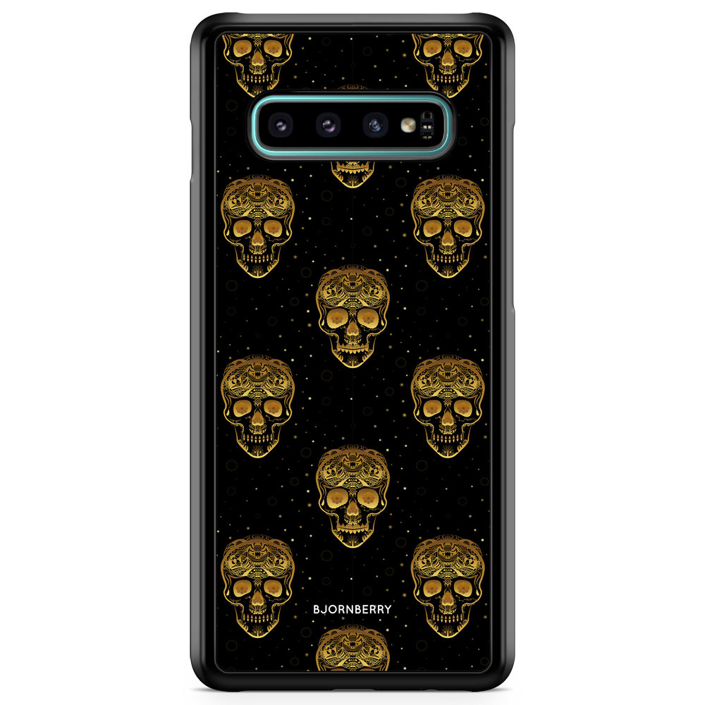 Samsung Galaxy S10 Plus Case - Gold Skulls