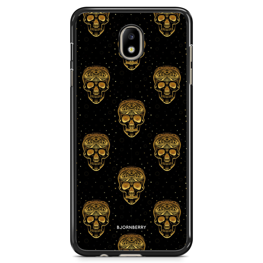 Samsung Galaxy J7 (2017) Case - Gold Skulls