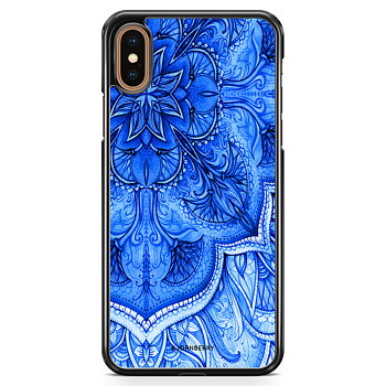 iPhone XS Max Skal - Blå Vintage