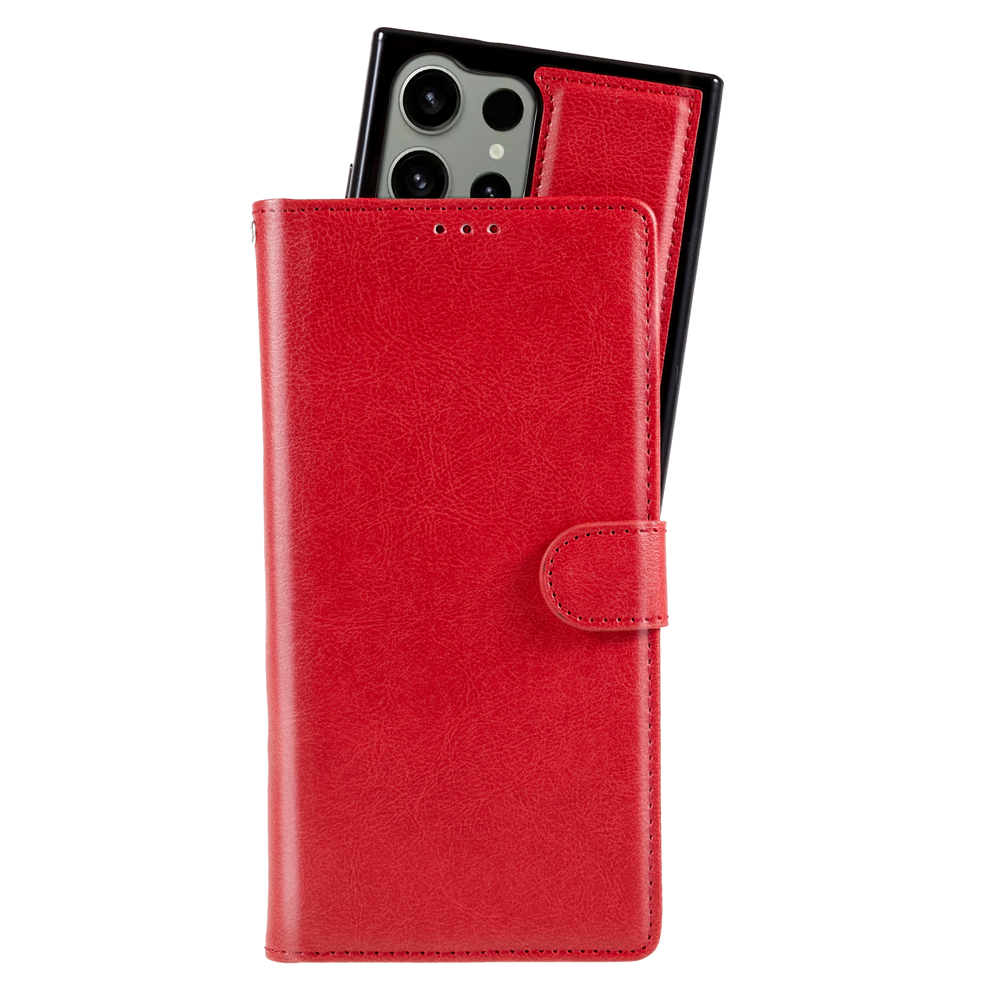 Samsung Galaxy S23 Ultra 5G Magnet Wallet Case - Red
