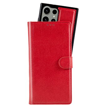 Samsung Galaxy S23 Ultra 5G Magnet Wallet Case - Red