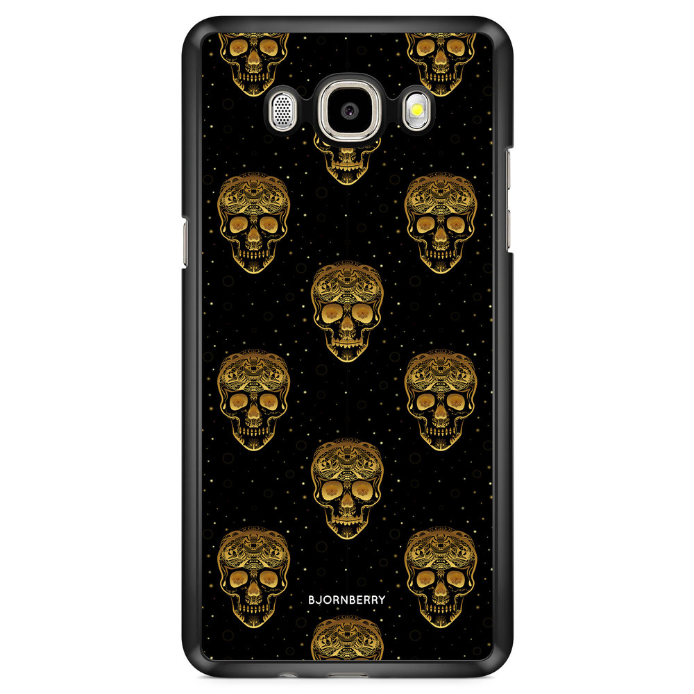 Samsung Galaxy J7 (2016) Case - Gold Skulls
