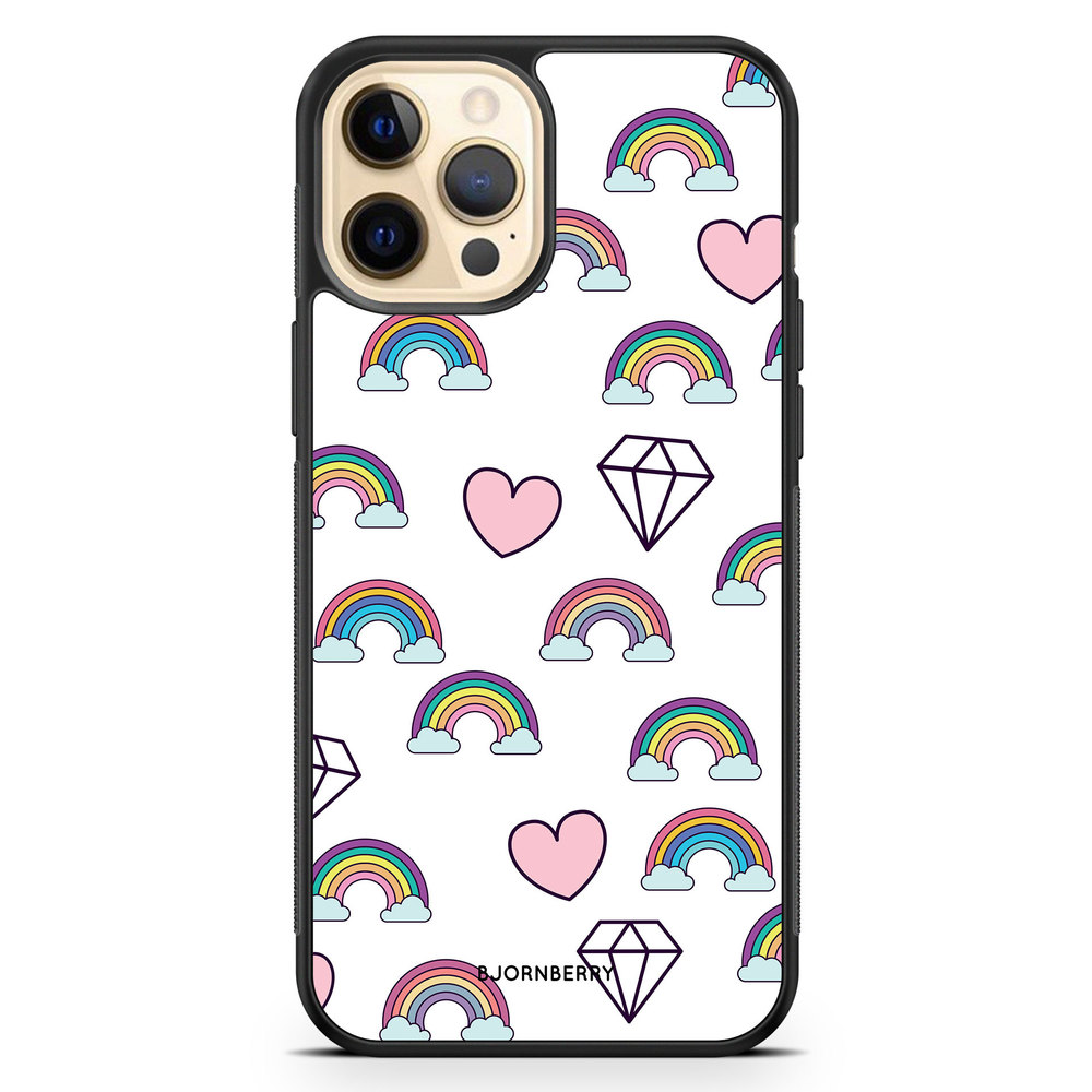 iPhone 12 Pro Max Case - Rainbows & Diamonds