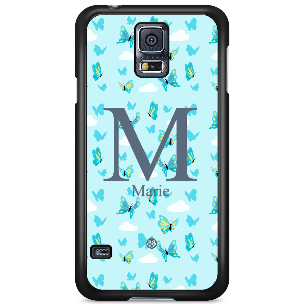 Samsung Galaxy S5 Case Custom - AWAKEN - Butterfly Blue