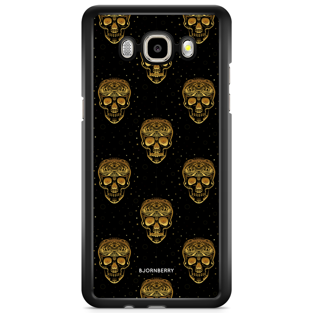Samsung Galaxy J3 (2016) Case - Gold Skulls