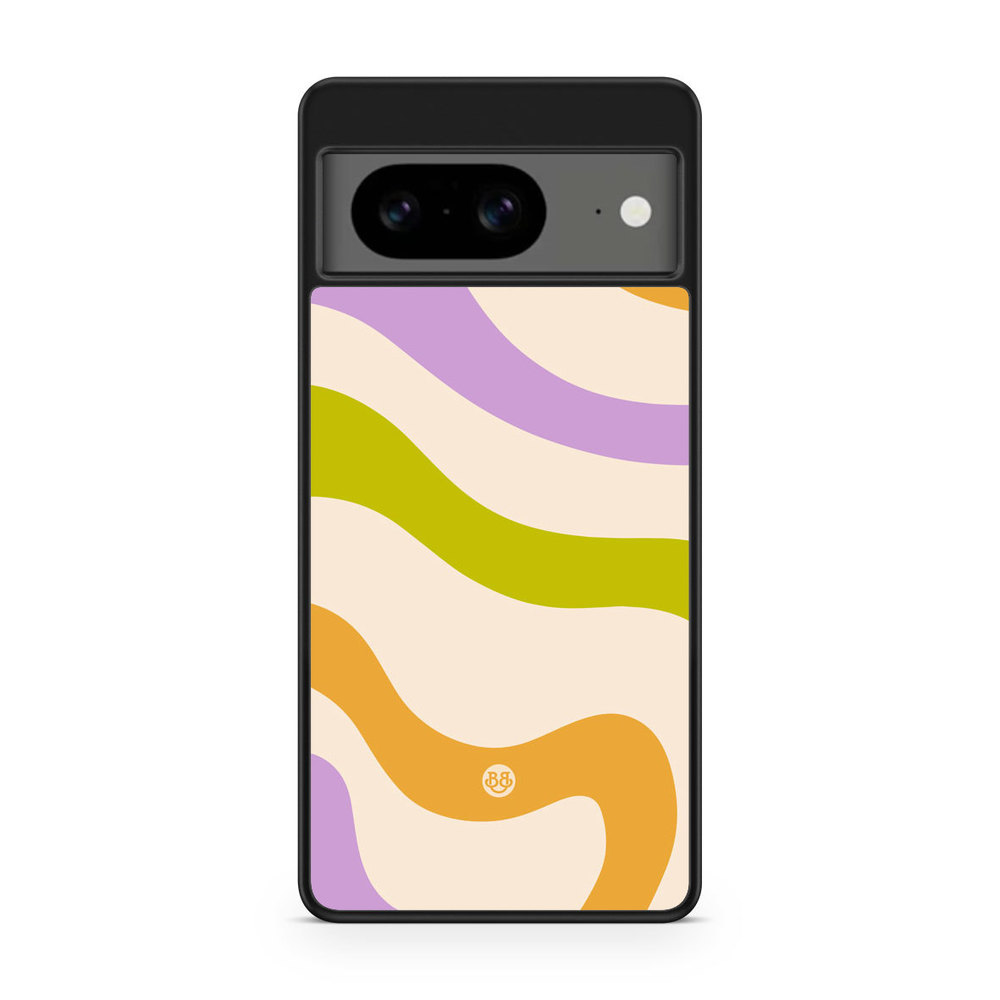 Google Pixel 8 Case - Green/Orange 70s