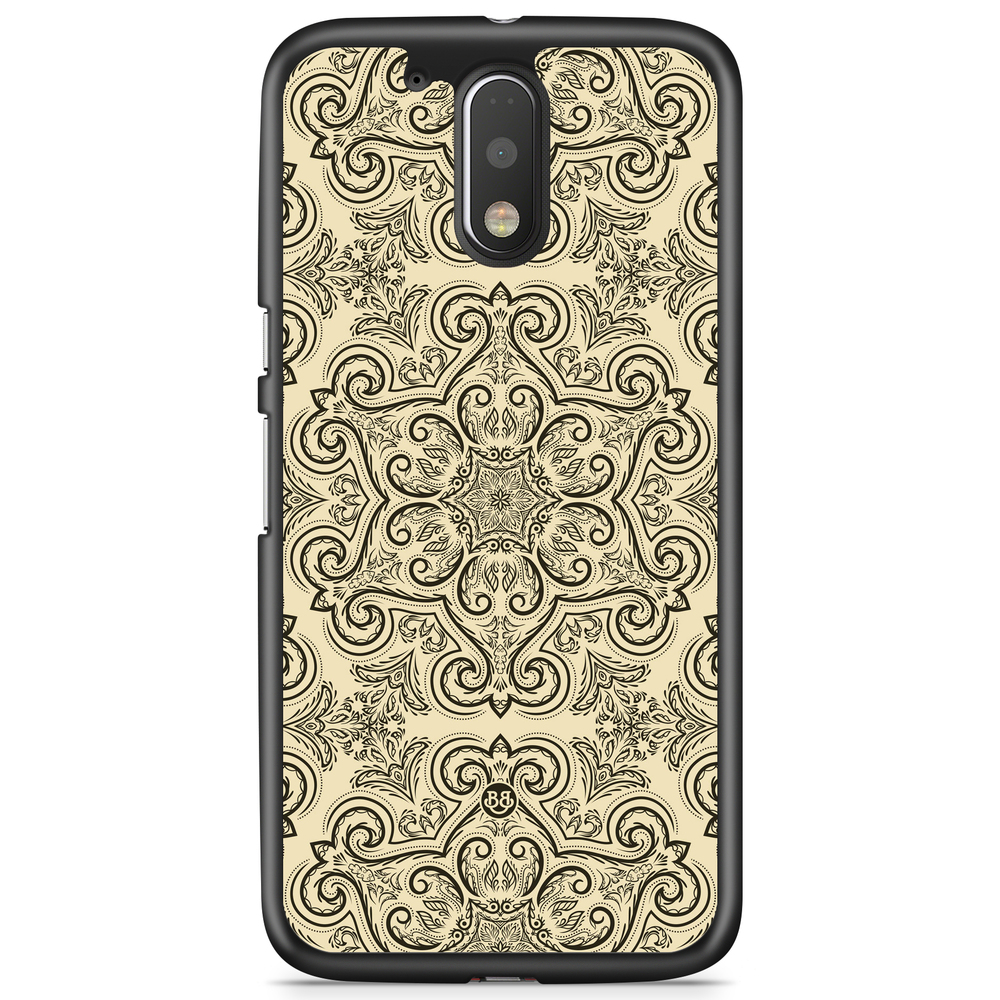 Moto G4/G4 Plus Case - Beige Retro Pattern
