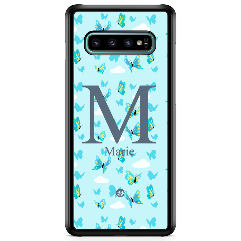 Samsung Galaxy S10 Custom Case - AWAKEN - Butterfly Blue