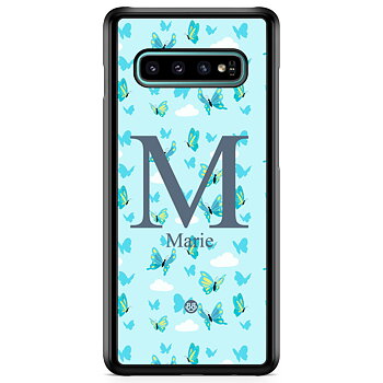 Samsung Galaxy S10 Skal Custom - AWAKEN - Butterfly Blue