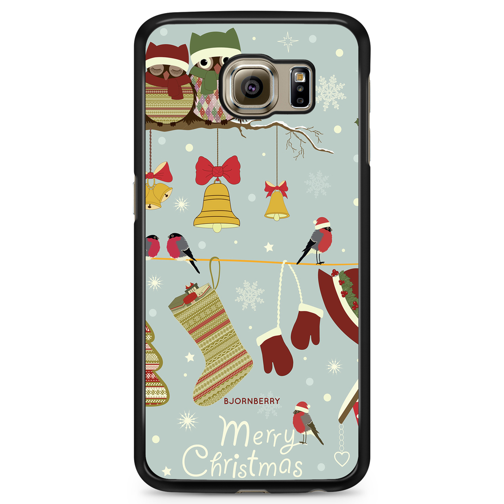 Samsung Galaxy S6 Edge Case - Christmas Owls