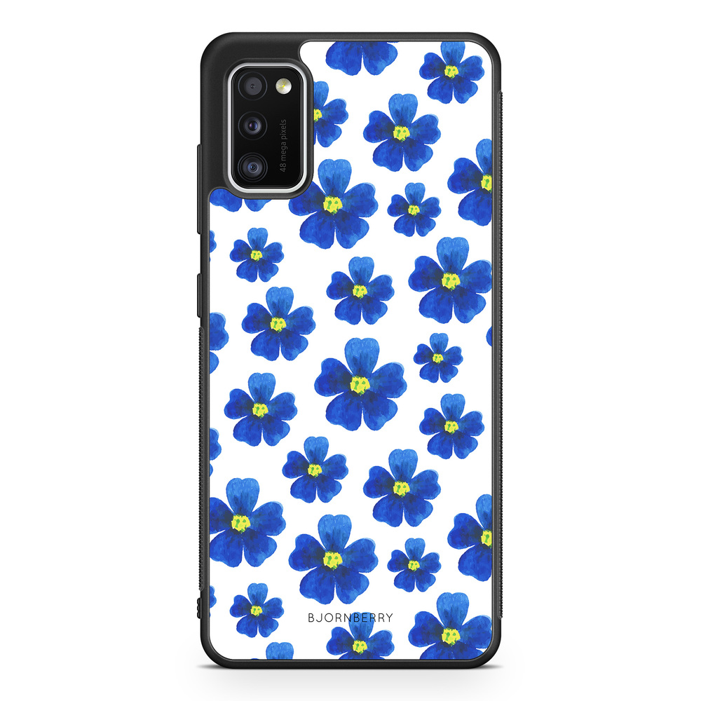Samsung Galaxy A41 Case - Blue Flowers