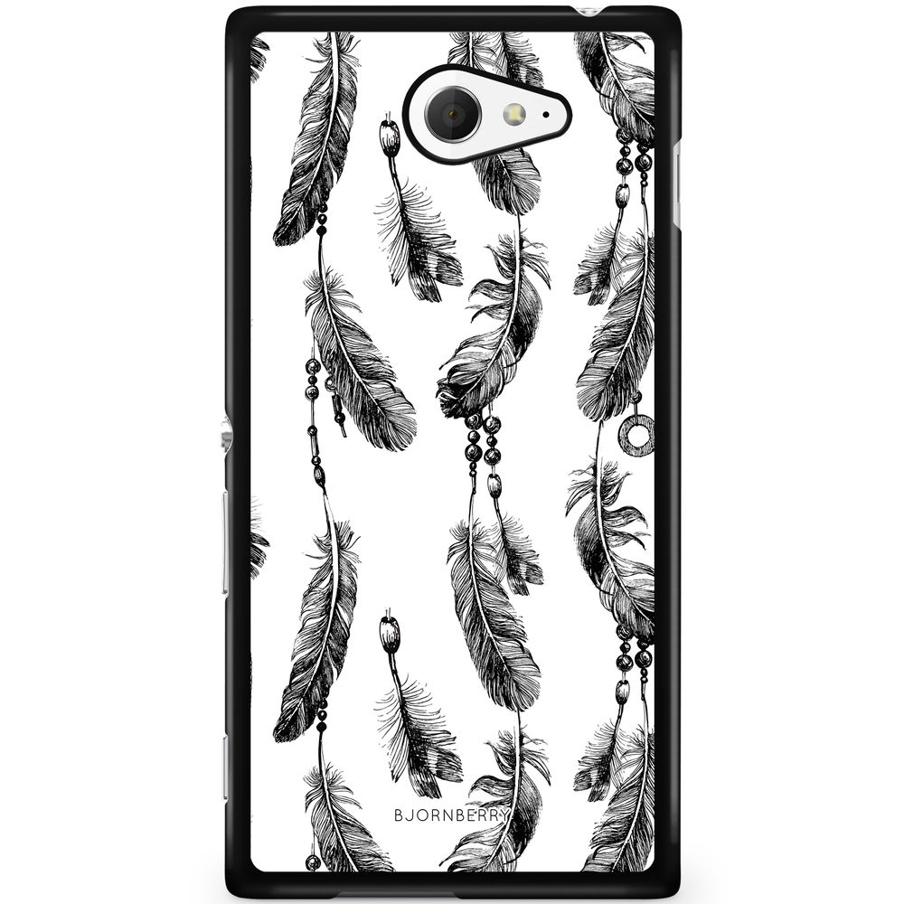 Sony Xperia M2 Aqua Case - Feathers
